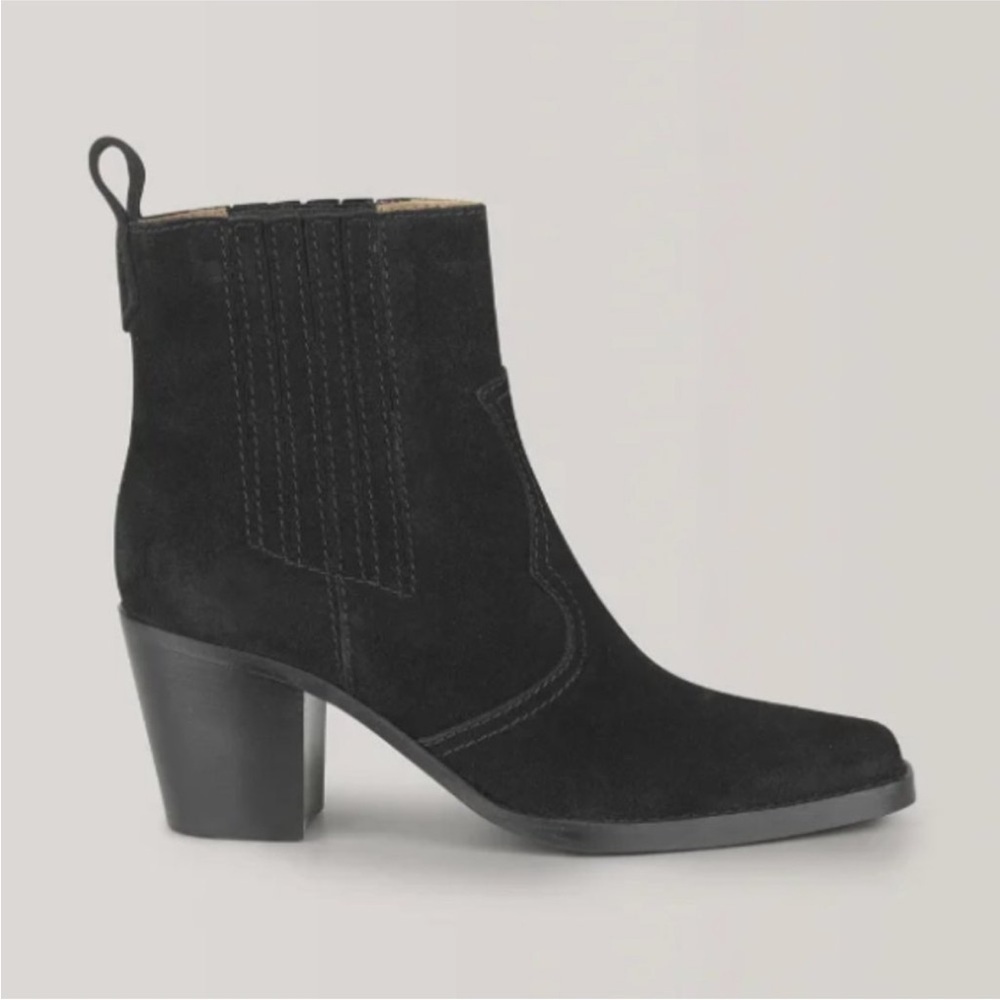 Ganni Western Style Ankle Boots Suede size 39